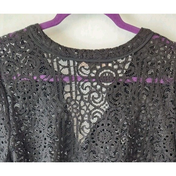 LOFT Crochet See Thru Long Sleeved Top - Medium - Picture 6 of 6